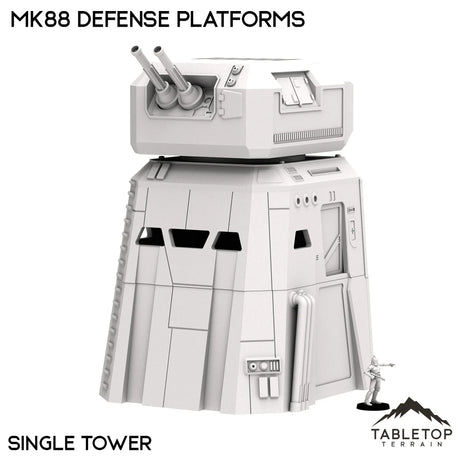 Tabletop Terrain Terrain Single Tower MK88 Defense Platforms - Imperial Base Builder