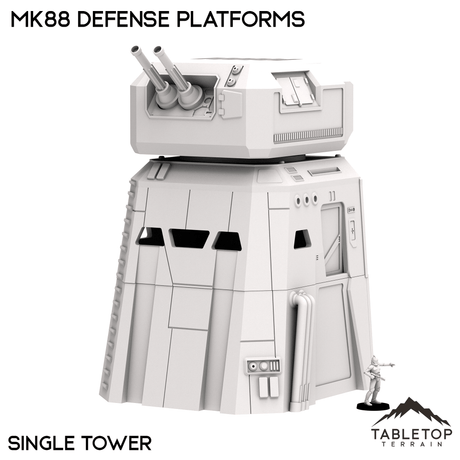 Tabletop Terrain Terrain Single Tower MK88 Defense Platforms - Imperial Base Builder