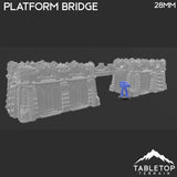 Tabletop Terrain Terrain Sithic Outpost Platform Bridge & Fortified Walls