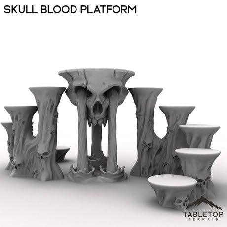 Tabletop Terrain Terrain Skull Blood Platform