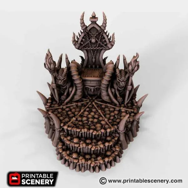 Tabletop Terrain Terrain Skull Throne - Demon Fantasy Terrain