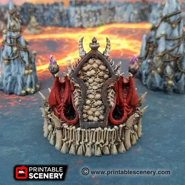 Tabletop Terrain Terrain Skull Throne - Demon Fantasy Terrain