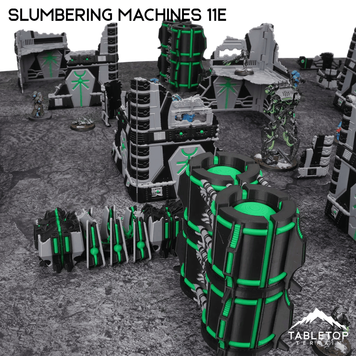 Tabletop Terrain Terrain Slumbering Machines 11e Foldable Tournament Terrain