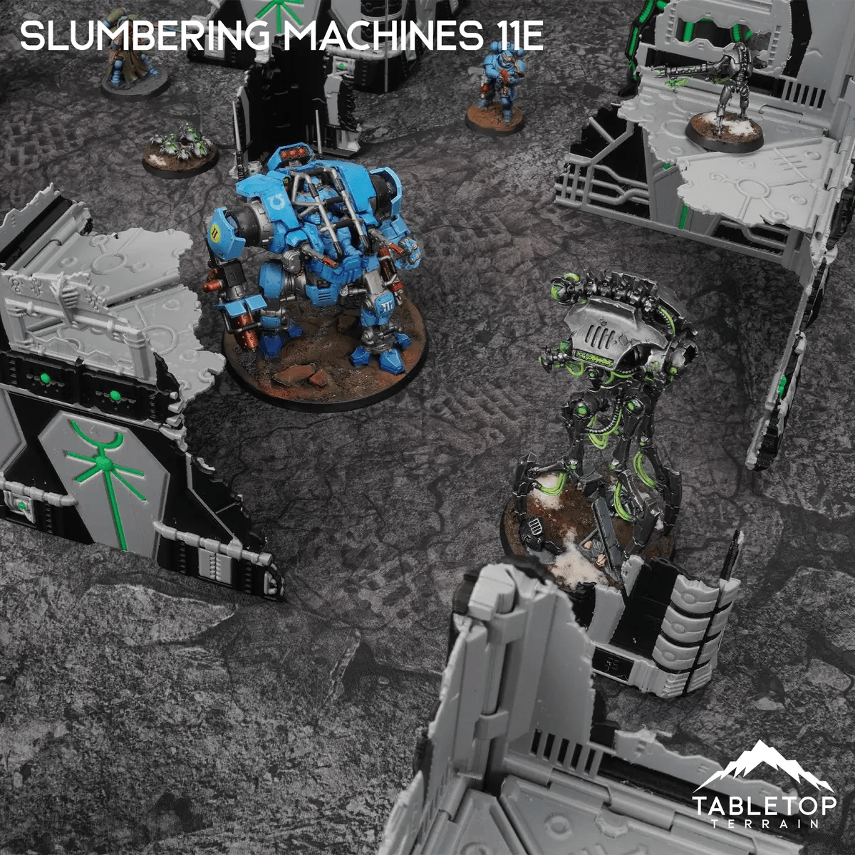 Tabletop Terrain Terrain Slumbering Machines 11e Foldable Tournament Terrain