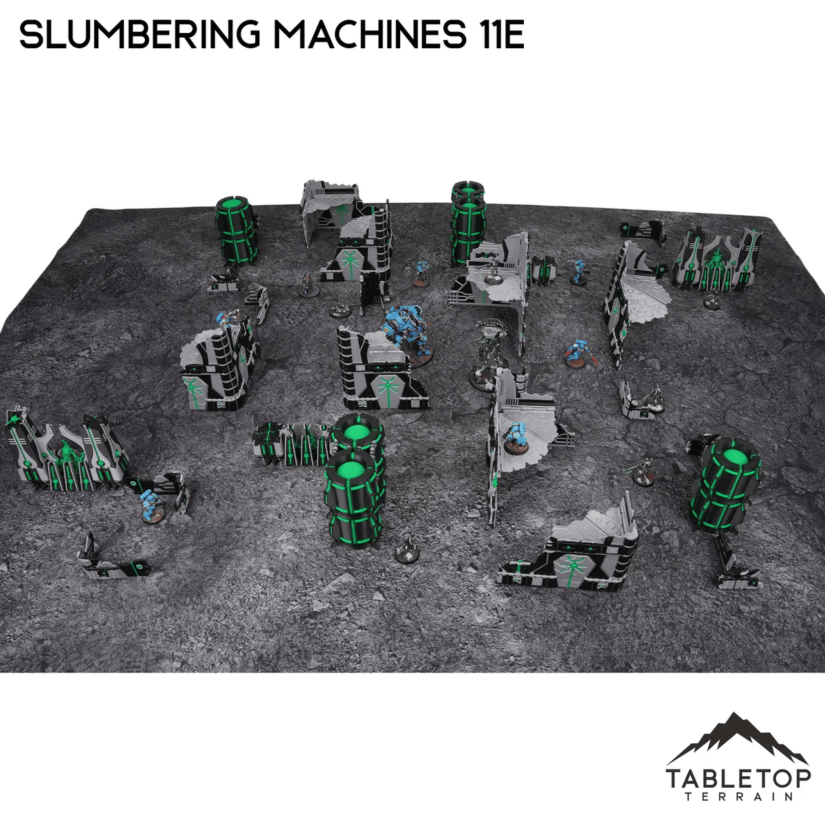 Tabletop Terrain Terrain Slumbering Machines 11e Foldable Tournament Terrain