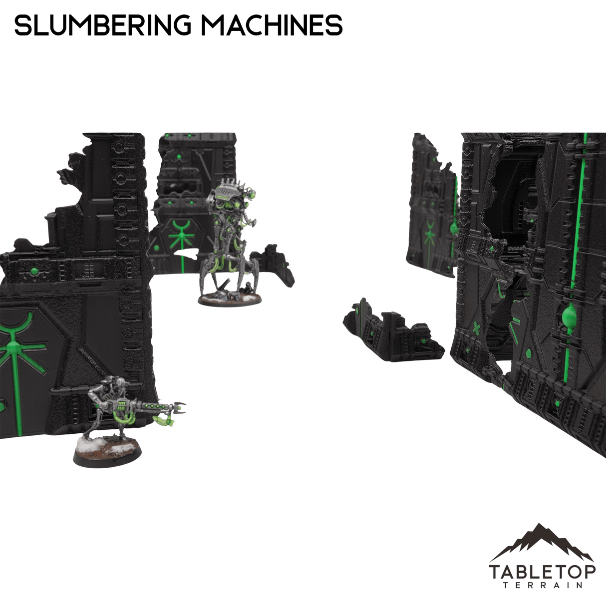Tabletop Terrain Terrain Slumbering Machines Foldable Multicolor 10e Tournament Terrain