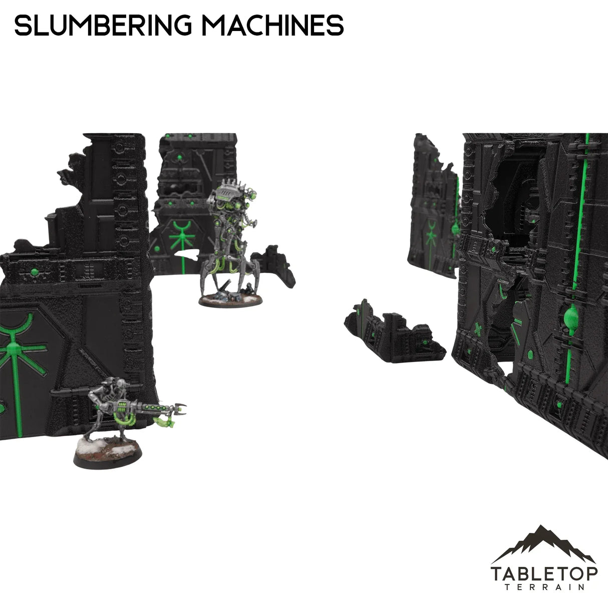 Tabletop Terrain Terrain Slumbering Machines Foldable Multicolor 10e Tournament Terrain