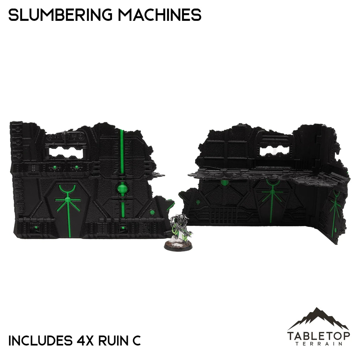 Tabletop Terrain Terrain Slumbering Machines Foldable Multicolor 10e Tournament Terrain