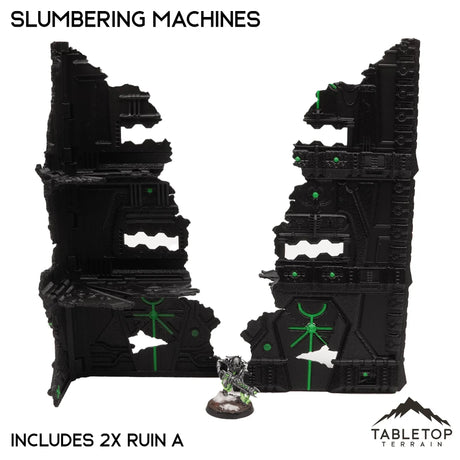 Tabletop Terrain Terrain Slumbering Machines Foldable Multicolor 10e Tournament Terrain