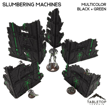 Tabletop Terrain Terrain Slumbering Machines Foldable Multicolor 10e Tournament Terrain