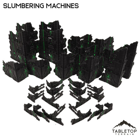 Tabletop Terrain Terrain Slumbering Machines Foldable Multicolor 10e Tournament Terrain