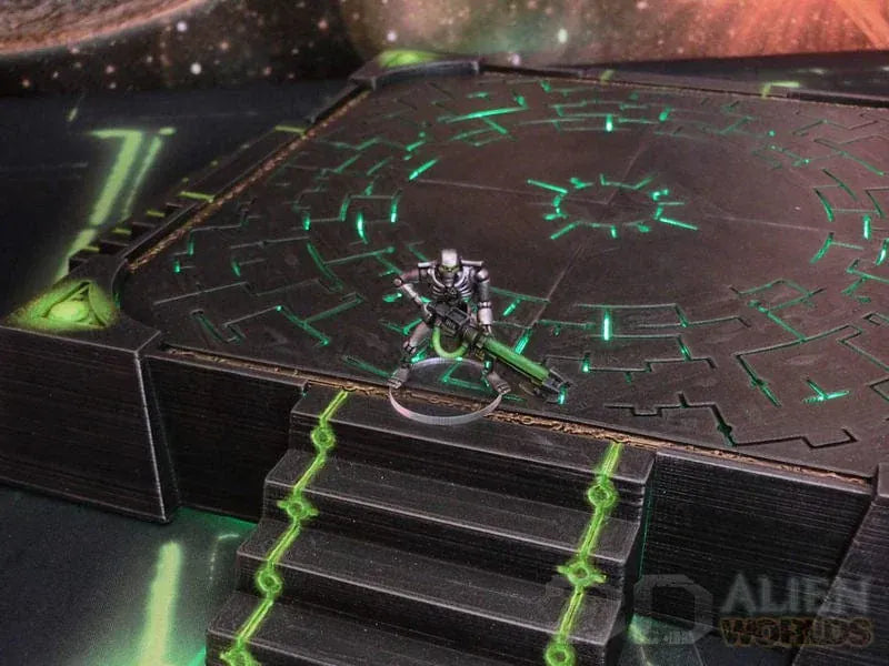 Tabletop Terrain Terrain Slumbering Machines Square Landing Pad