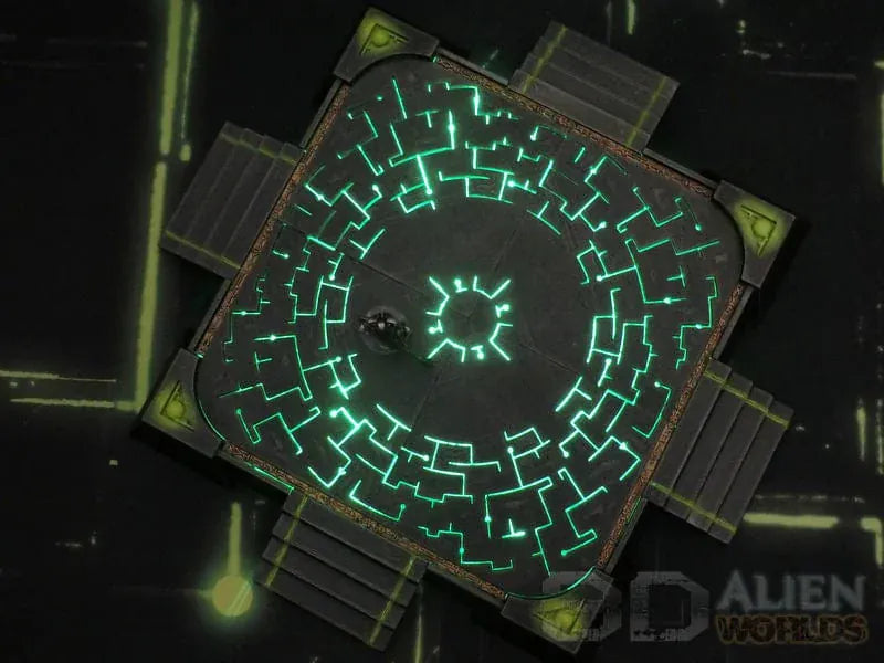 Tabletop Terrain Terrain Slumbering Machines Square Landing Pad
