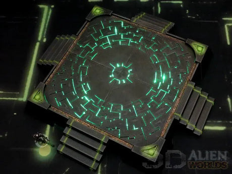 Tabletop Terrain Terrain Slumbering Machines Square Landing Pad