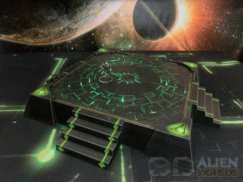 Tabletop Terrain Terrain Slumbering Machines Square Landing Pad