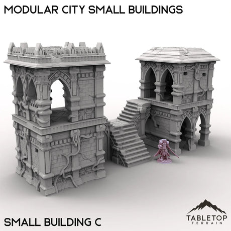 Tabletop Terrain Terrain Small Building C / 32mm Modular City Small Buildings