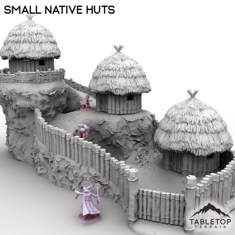 Tabletop Terrain Terrain Small Native Huts