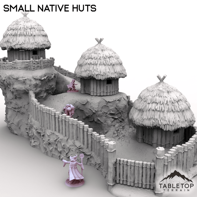 Tabletop Terrain Terrain Small Native Huts