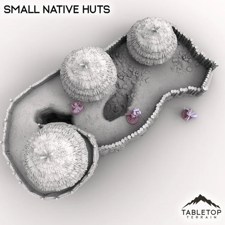 Tabletop Terrain Terrain Small Native Huts