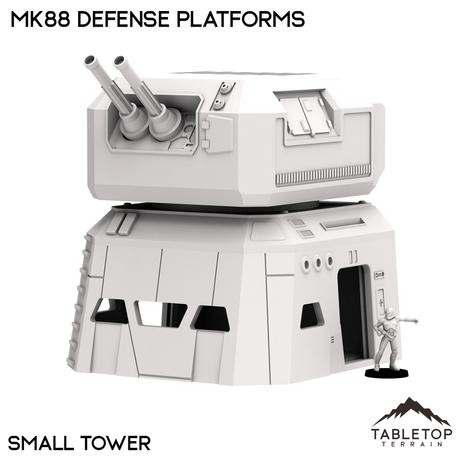 Tabletop Terrain Terrain Small Tower MK88 Defense Platforms - Imperial Base Builder