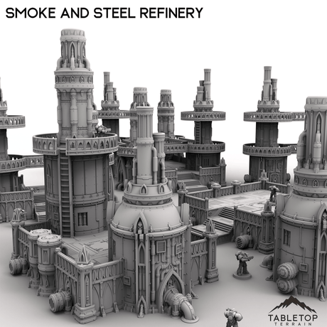 Tabletop Terrain Terrain Smoke and Steel Refinery