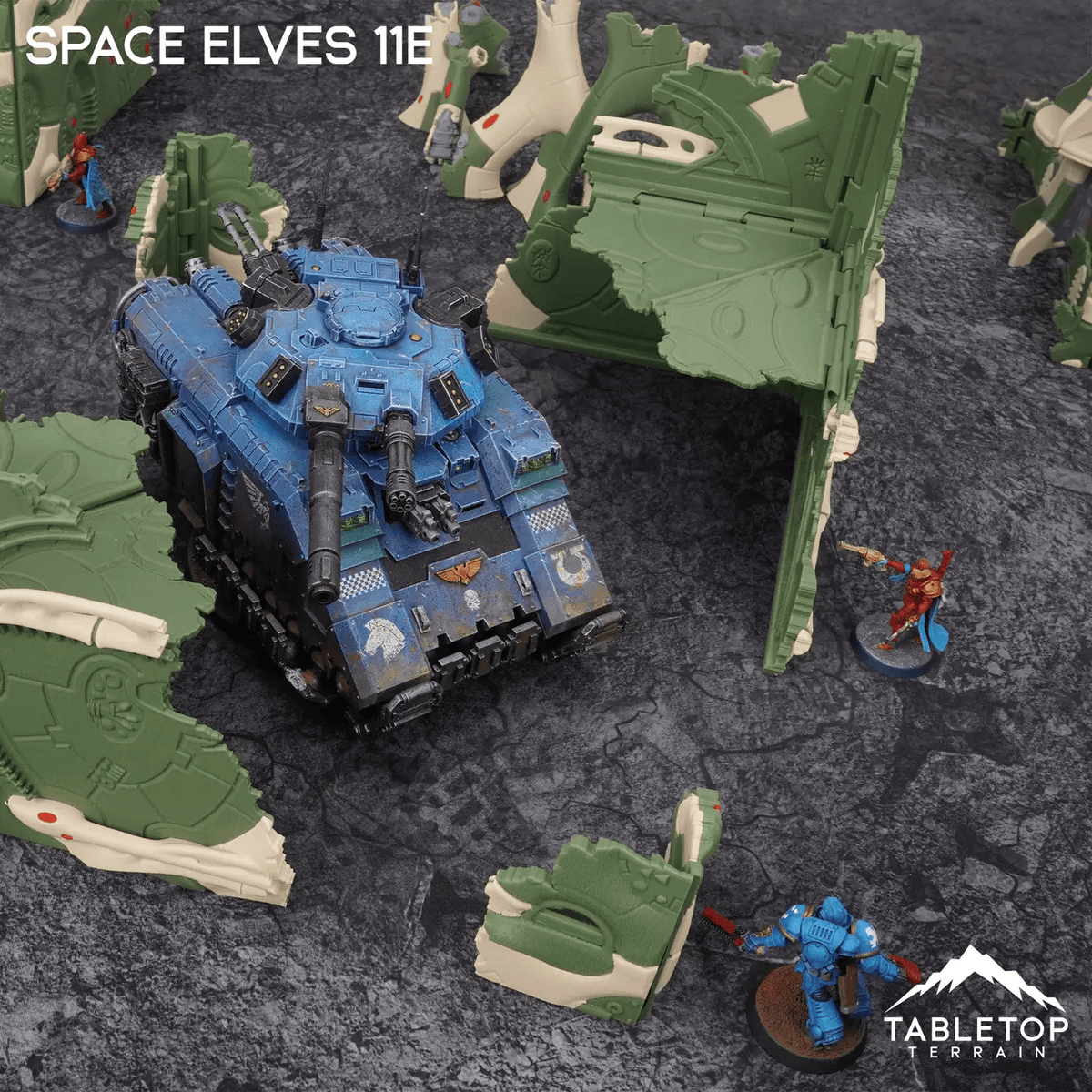 Tabletop Terrain Terrain Space Elves 11e Foldable Tournament Terrain