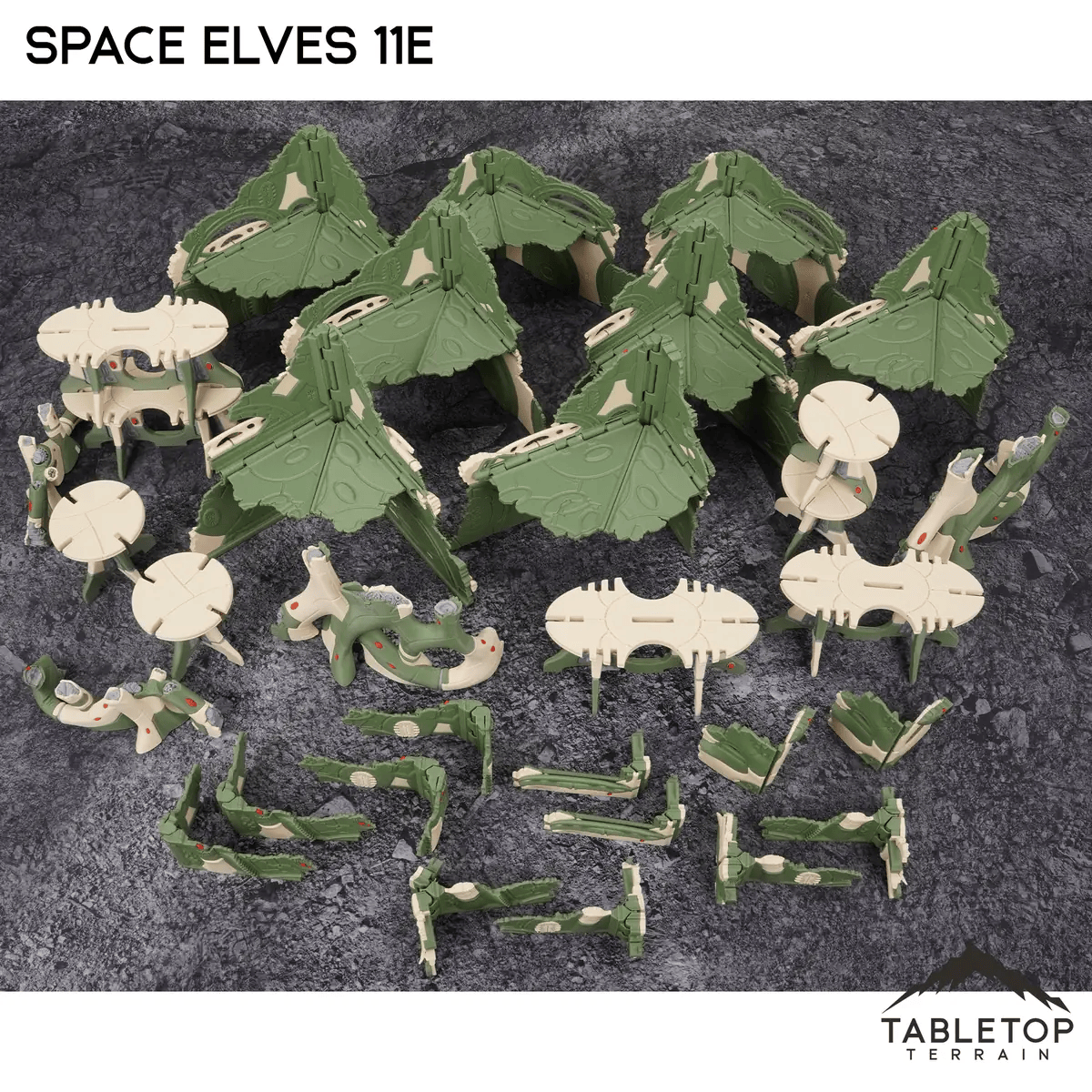 Tabletop Terrain Terrain Space Elves 11e Foldable Tournament Terrain