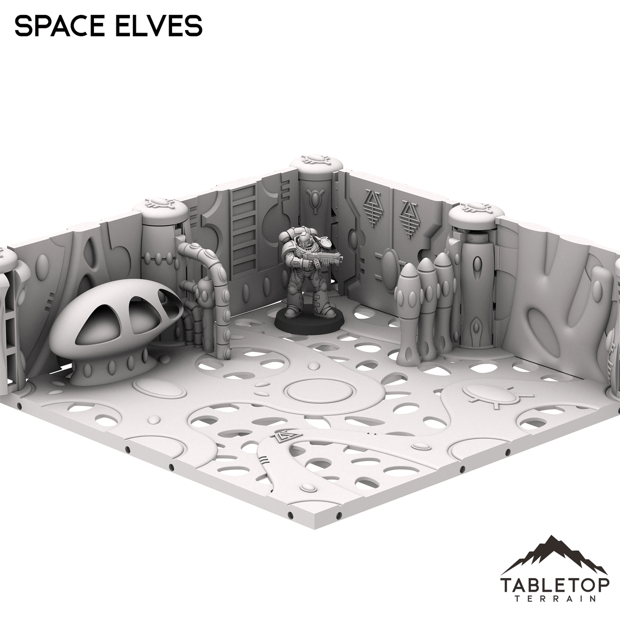 Tabletop Terrain Terrain Space Elves Boarding Actions Compatible Terrain Set