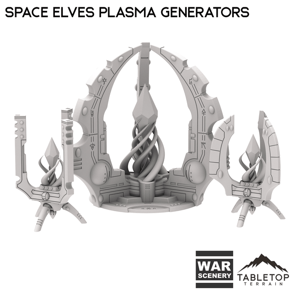 Tabletop Terrain Terrain Space Elves Plasma Generators