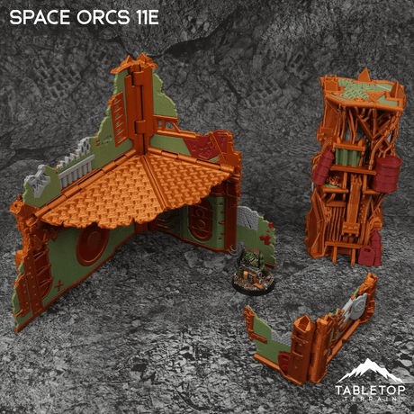 Tabletop Terrain Terrain Space Orcs 11e Foldable Tournament Terrain