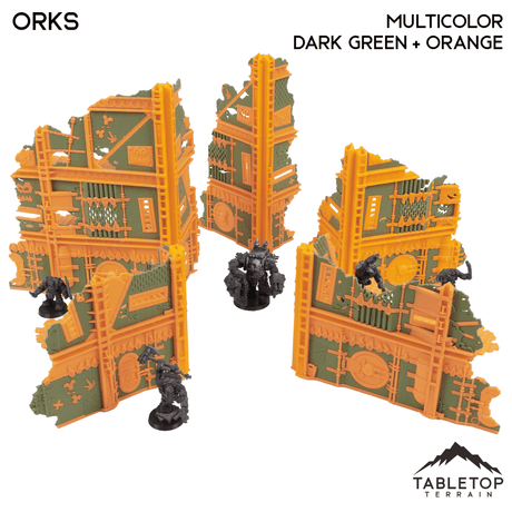 Tabletop Terrain Terrain Space Orks Foldable Multicolor 10e Tournament Terrain