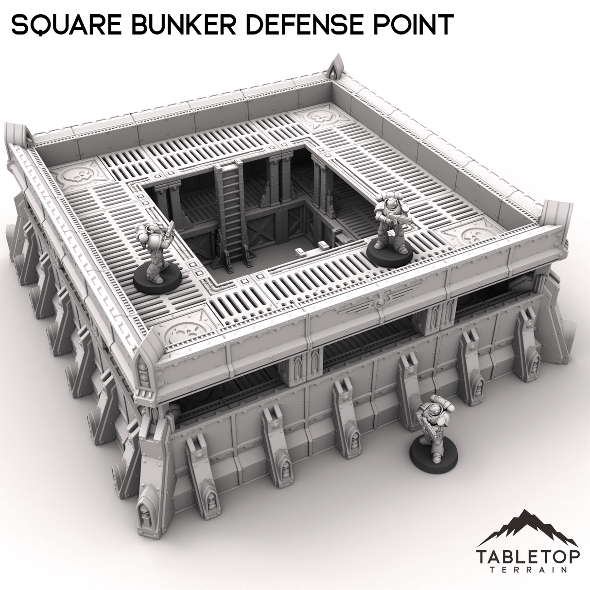 Tabletop Terrain Terrain Square Bunker Defense Point