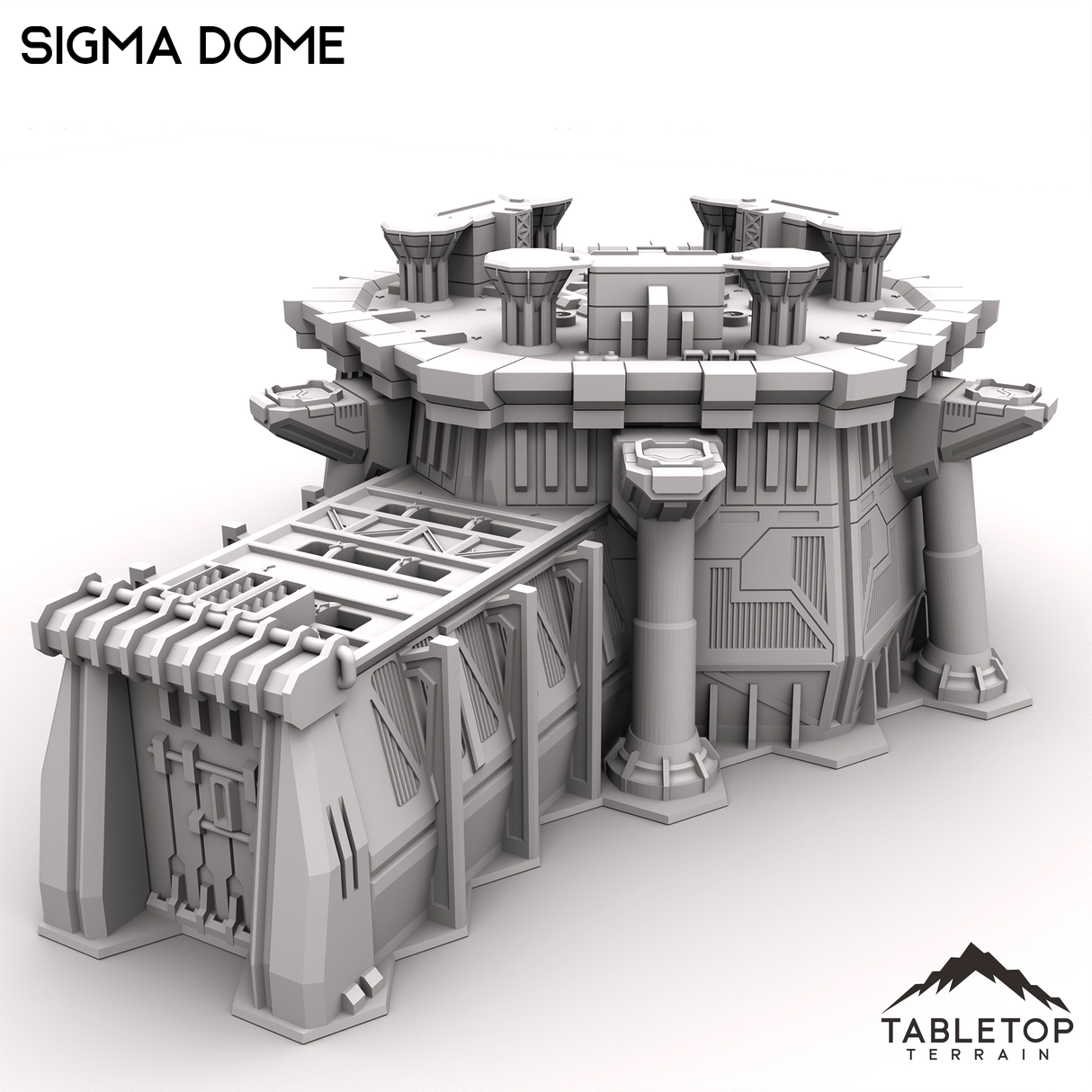 Tabletop Terrain Terrain Stand Alone HEXTECH Sigma Dome Trinity City - 6mm