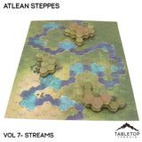 Tabletop Terrain Terrain Streams Compatible Map Hill Sets - Atlean Steppes