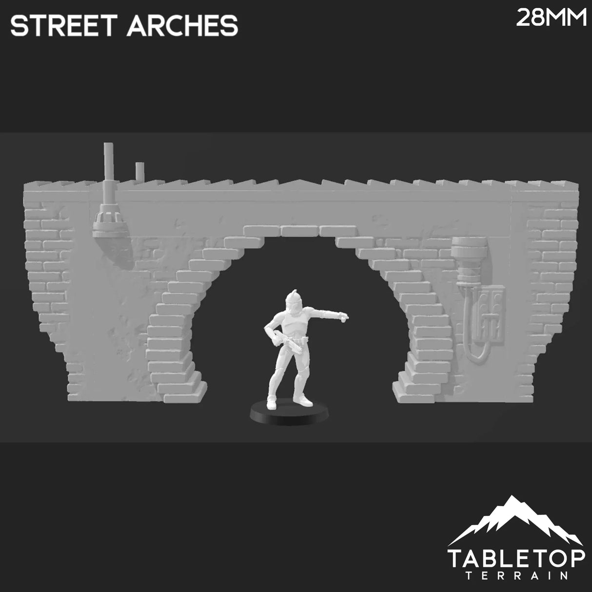 Tabletop Terrain Terrain Street Arches - Ord Ferrum