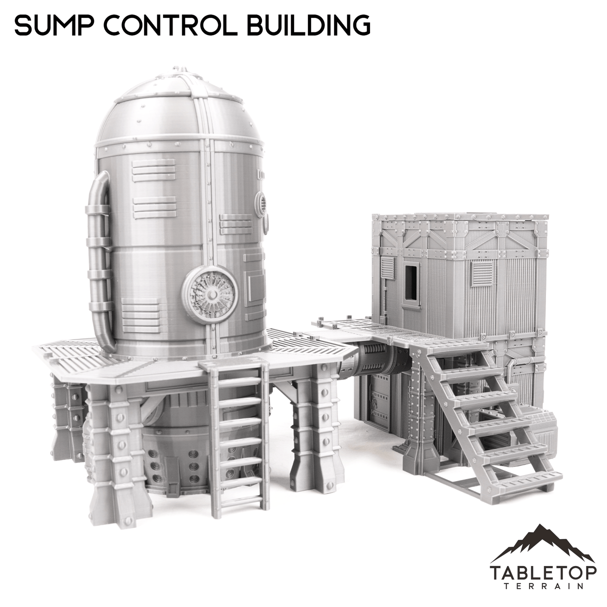 Tabletop Terrain Terrain Sump Control Building - Grimdark UnderNidus Terrain