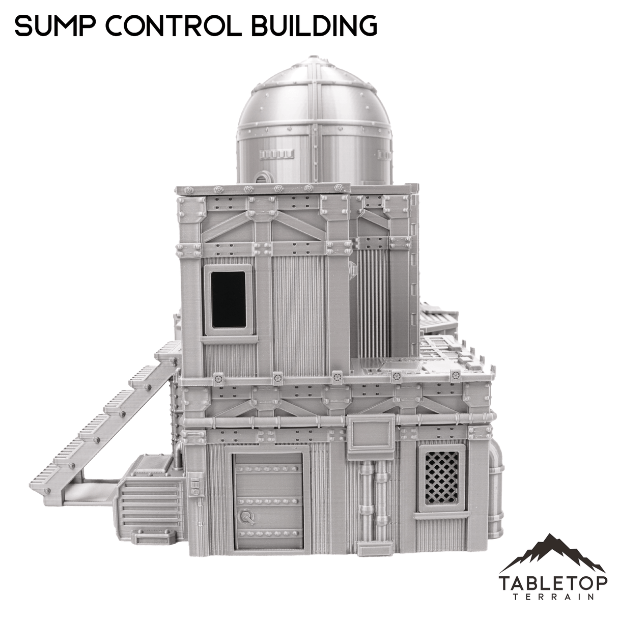 Tabletop Terrain Terrain Sump Control Building - Grimdark UnderNidus Terrain