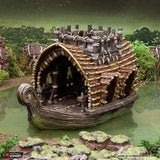 Tabletop Terrain Terrain Swamp Boats - The Gloaming Swamp