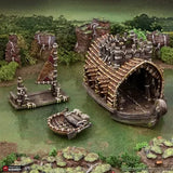 Tabletop Terrain Terrain Swamp Boats - The Gloaming Swamp