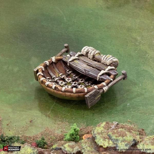 Tabletop Terrain Terrain Swamp Boats - The Gloaming Swamp