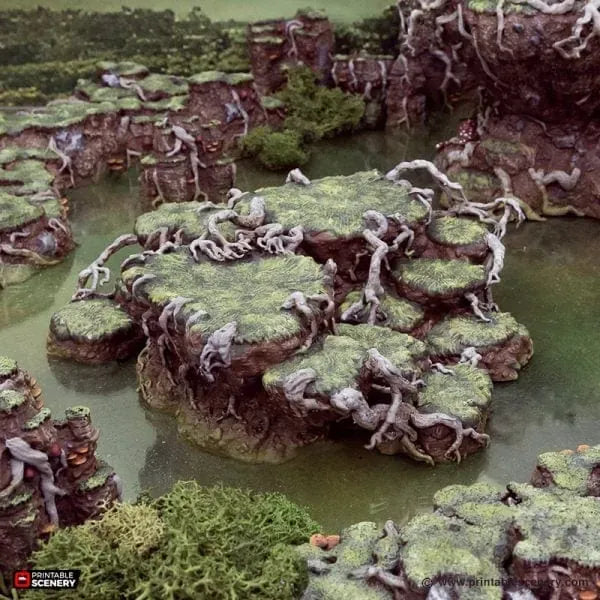 Tabletop Terrain Terrain Swamp Hillocks - The Gloaming Swamp