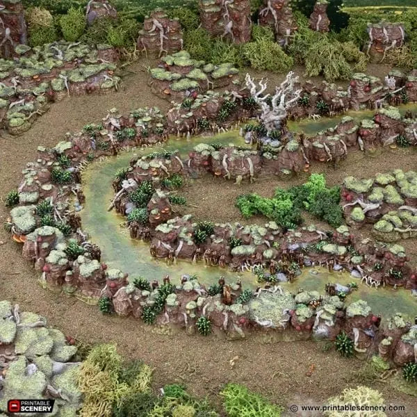 Tabletop Terrain Terrain Swamp River - The Gloaming Swamp