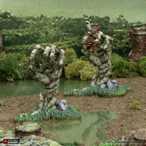 Tabletop Terrain Terrain Swampy Scatter - The Gloaming Swamp