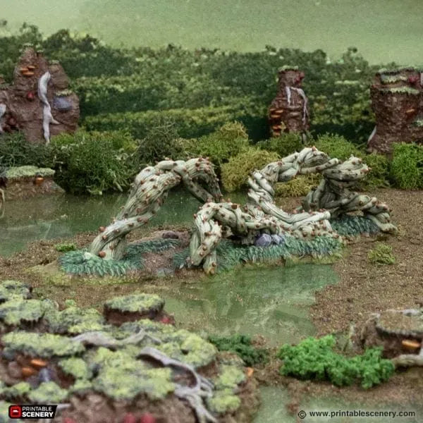 Tabletop Terrain Terrain Swampy Scatter - The Gloaming Swamp
