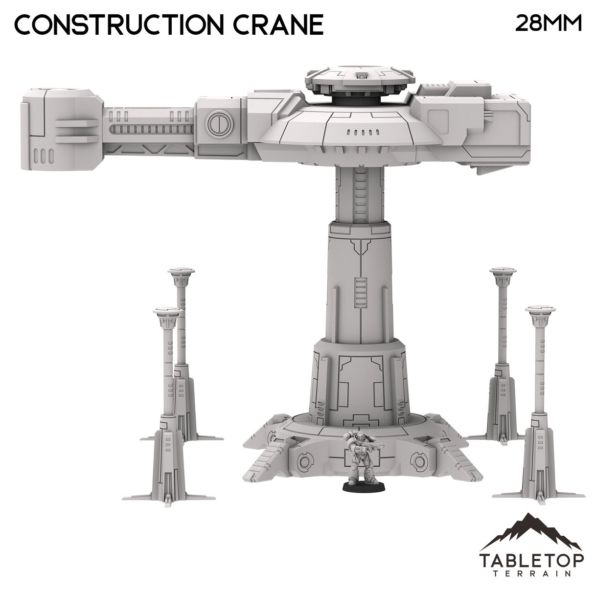 Tabletop Terrain Terrain Taui Construction Crane