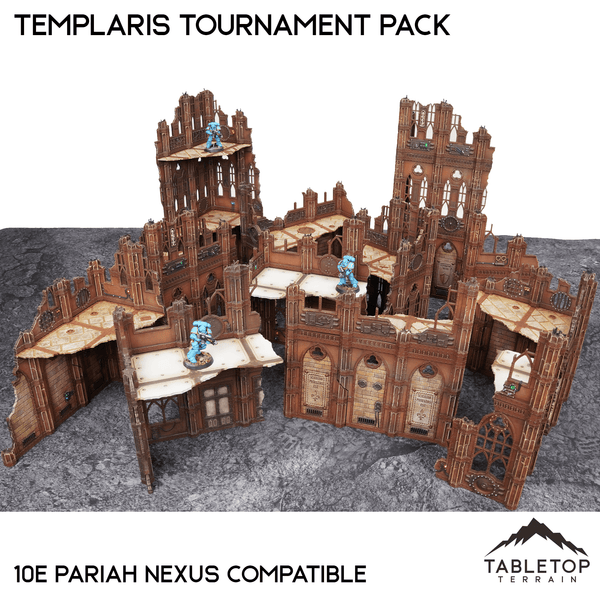 Tabletop Terrain Terrain Templaris Competitive Tournament Pack - Pariah Nexus Compatible 10e Table Set