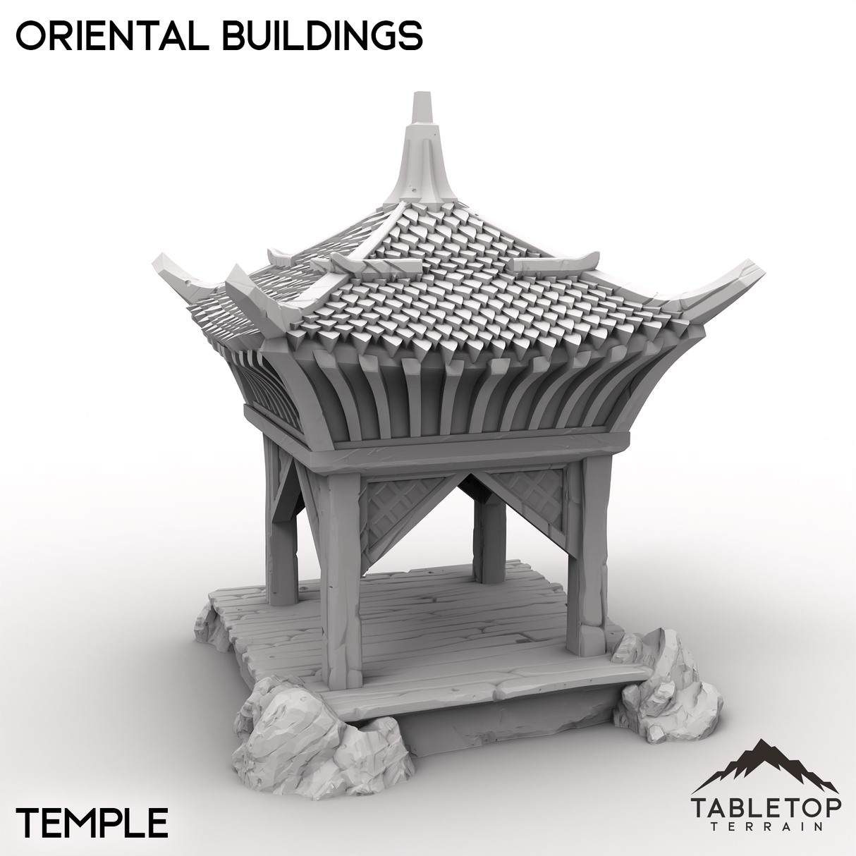 Tabletop Terrain Terrain Temple / 32mm Oriental Buildings