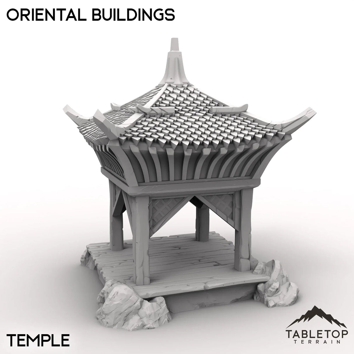 Tabletop Terrain Terrain Temple / 32mm Oriental Buildings