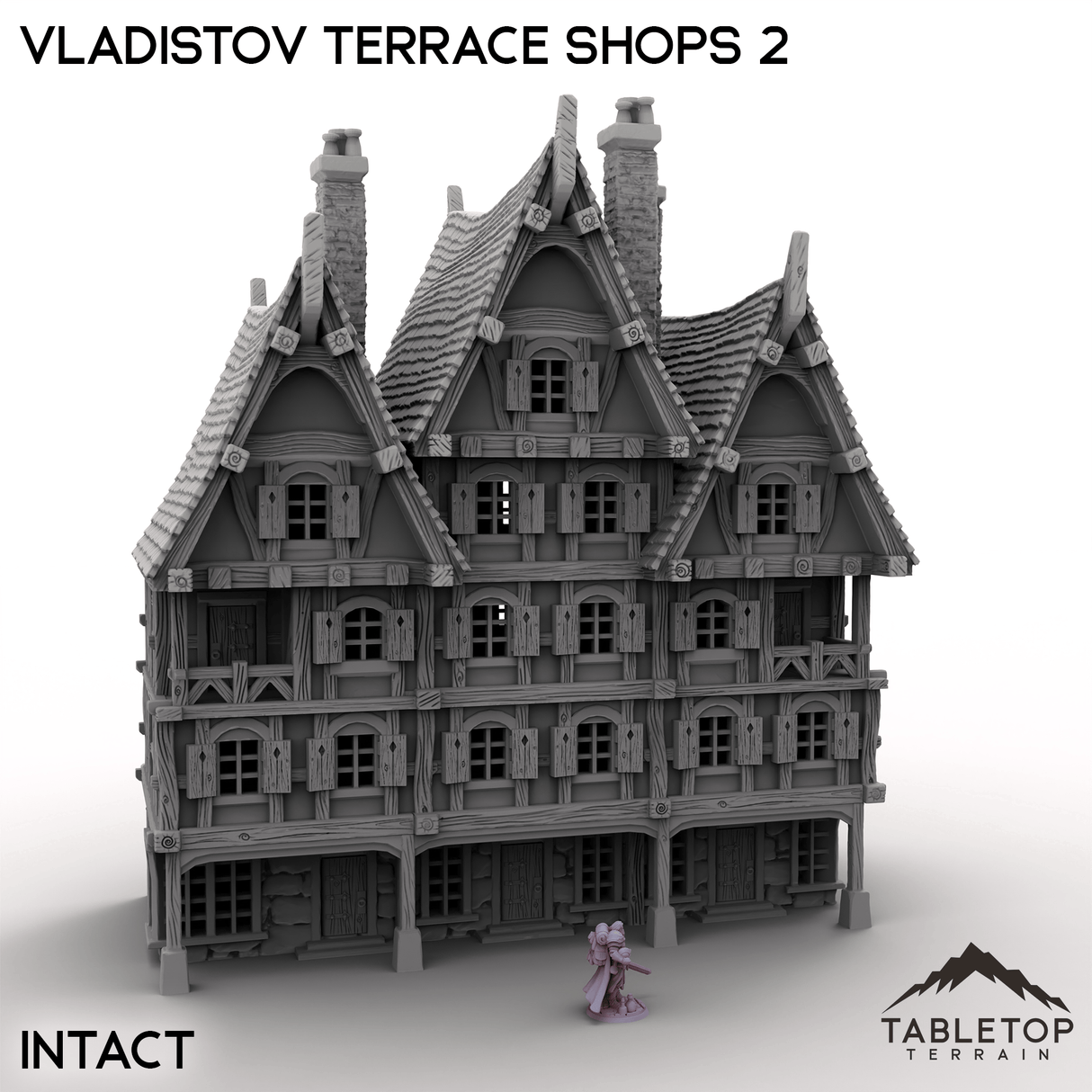 Tabletop Terrain Terrain Terrace Shops 1 / 32mm Vladistov Terrace Shops 2