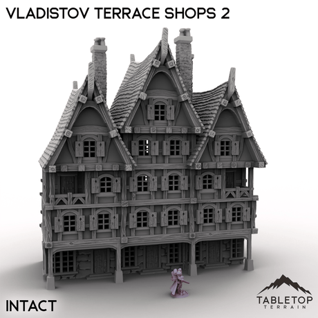 Tabletop Terrain Terrain Terrace Shops 1 / 32mm Vladistov Terrace Shops 2